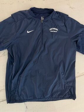 Nike Nevada Wolf Pack Pullover Mens XXL Gray NCAA College Football 2XL Blue